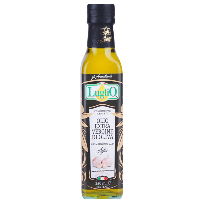Olivový olej Luglio cesnakový 250ml extra panenský